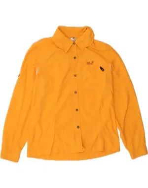 Adjustable Cuff Closure Layered Design JACK WOLFSKIN Womens Shirt UK 14/16 Large Yellow