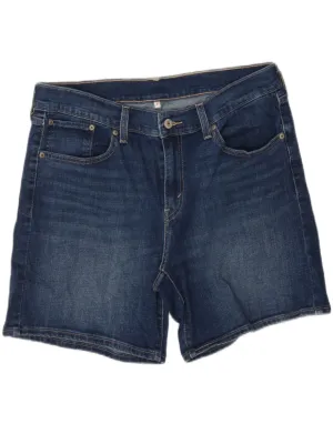 Zip Front LEVI'S Womens Denim Shorts W31 Medium Blue Cotton