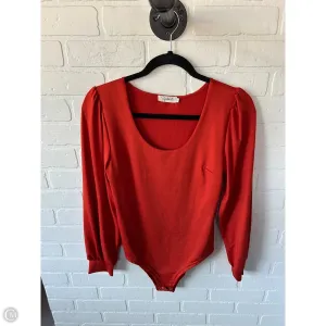 Bodysuit By Clothes Mentor In Orange, Size: S bridal bodysuit