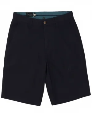 VOLCOM Mens Cargo Shorts W30 Medium  Navy Blue Pinstripe Cotton Father's Day gift