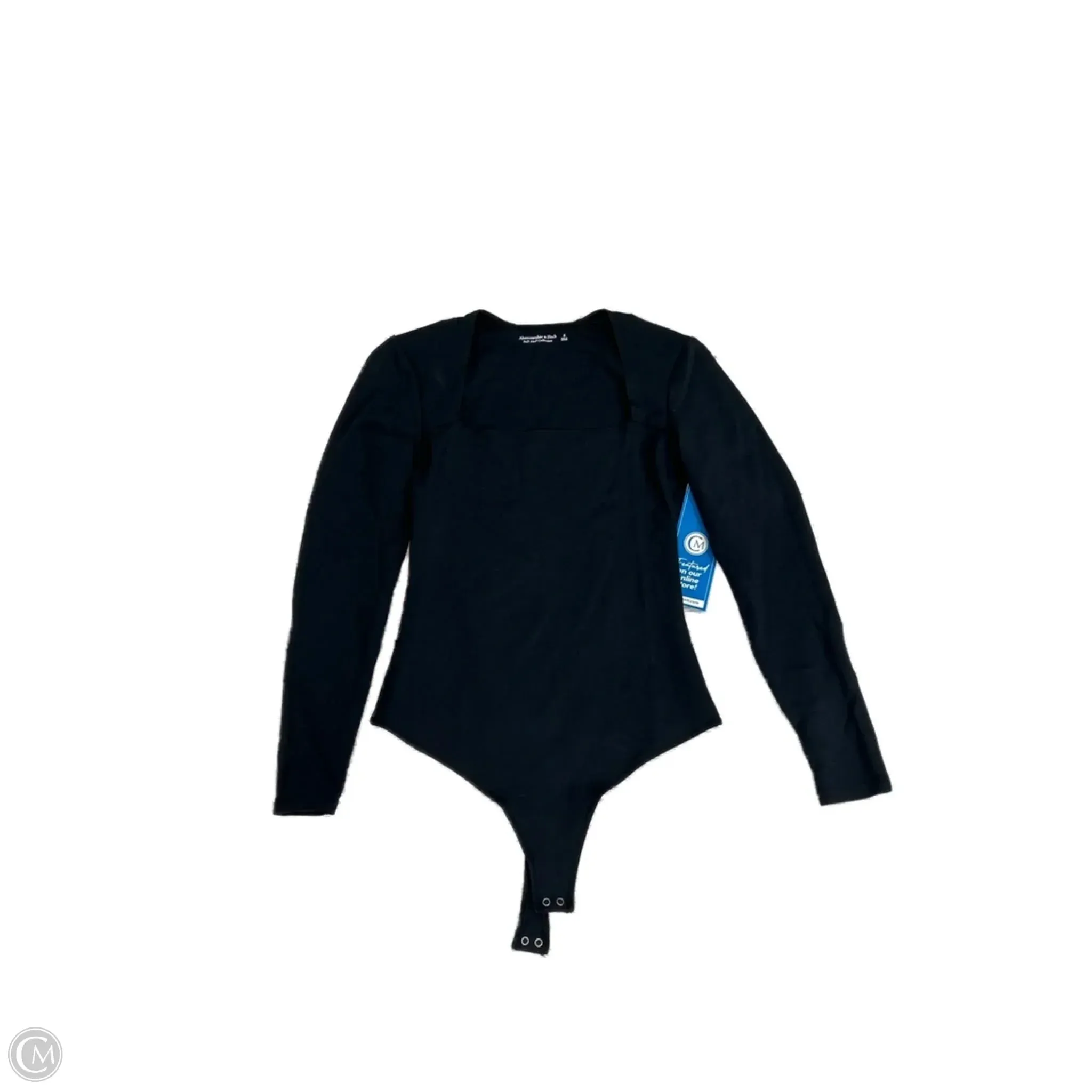 slim fit bodysuit wedding bodysuit Bodysuit By Abercrombie And Fitch In Black, Size: S