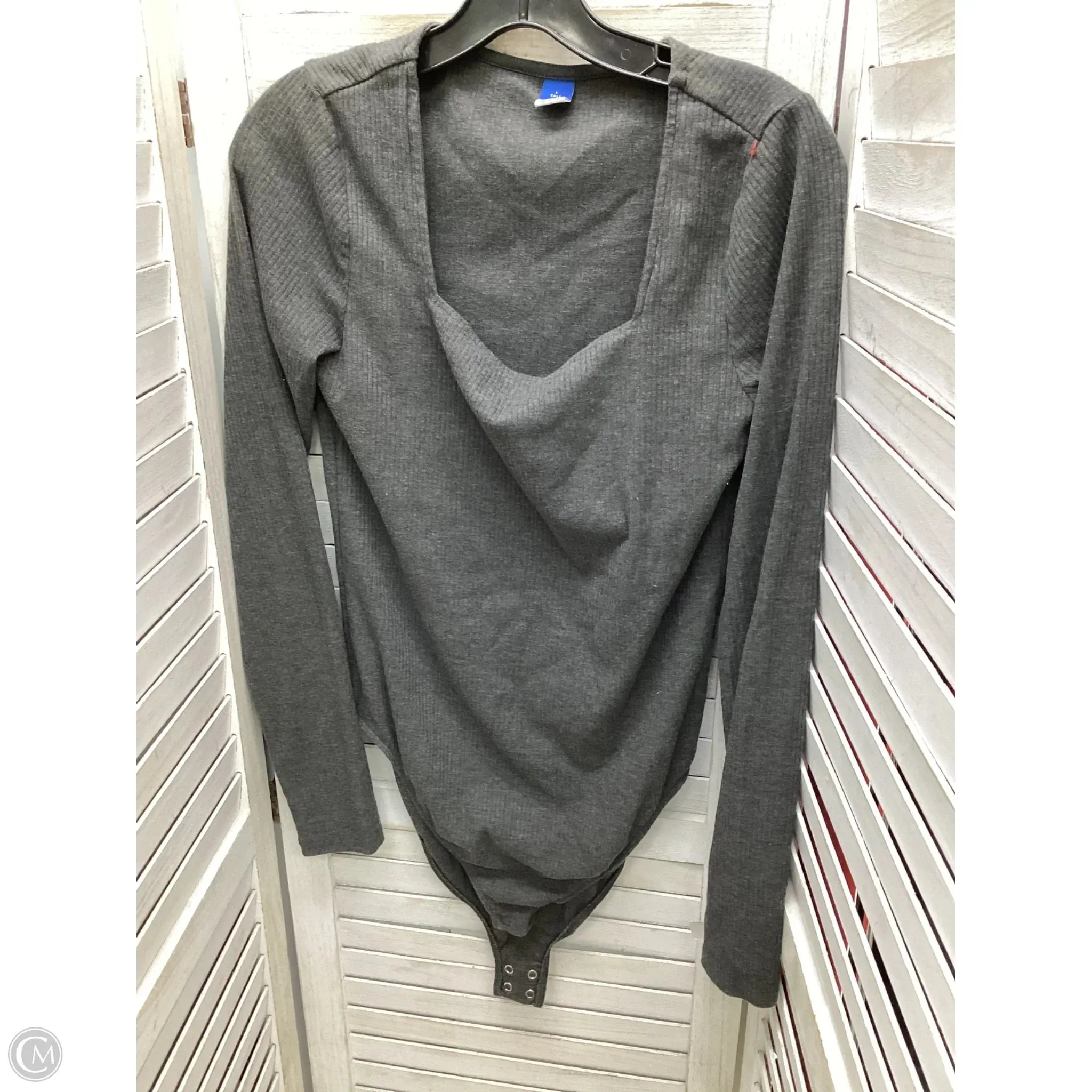 Bodysuit By Old Navy In Grey, Size: L stretchy bodysuit