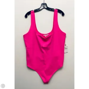 two piece bodysuit maternity bodysuit Bodysuit By Good American In Pink, Size: 8