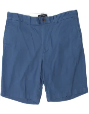 J. CREW Mens Mercantile Flex Chino Shorts W32 Medium  Blue Cotton Summer Fun