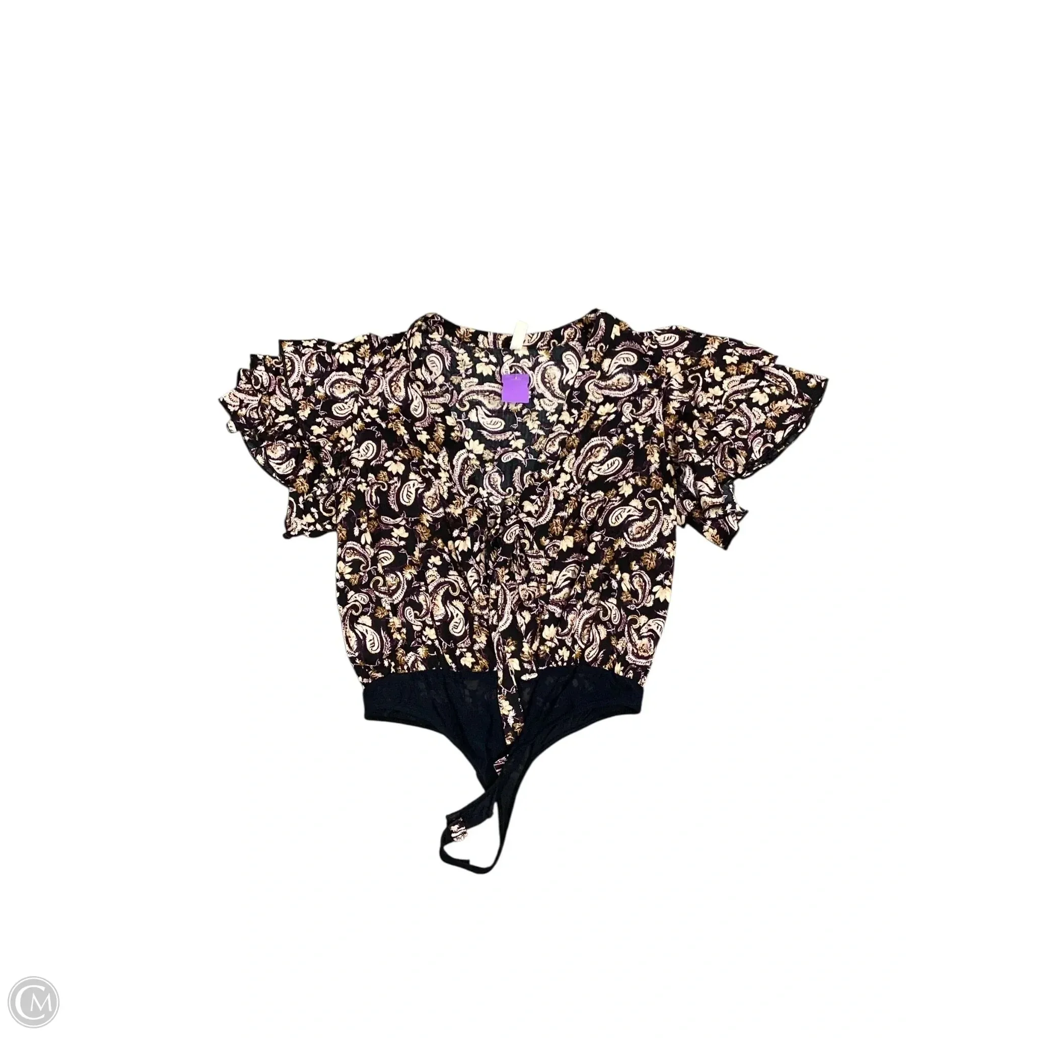 Bodysuit By Free People In Paisley Print, Size: M vintage bodysuit halter bodysuit