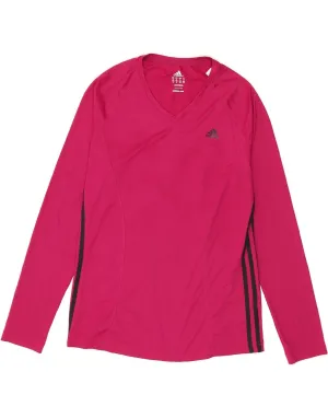 ADIDAS Womens BEST SELL Long Sleeve UK 22 XL Pink Polyester Adult sophistication