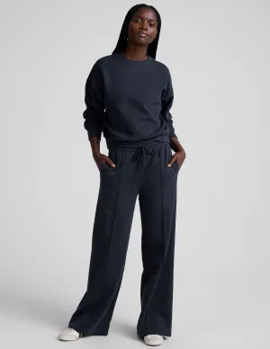 Relax Fit Design LuxeFleece Pintuck Wide Leg Pant