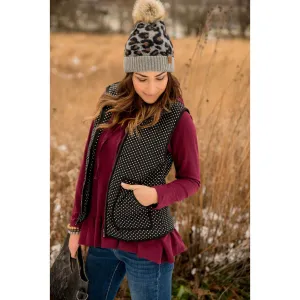 Solid Outlined Polka Dot Vest extent