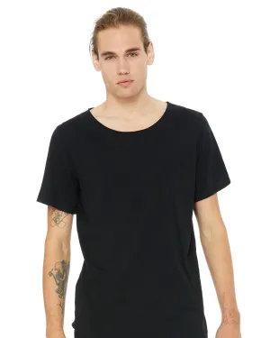 GarmentDyedTexture Modern Layering Bella   Canvas B3014 Men's Jersey Raw Neck T-Shirt