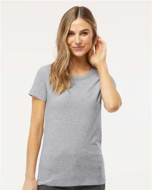 Wrinkle Resistant Texture M&O 4810 Women's Gold Soft Touch T-Shirt