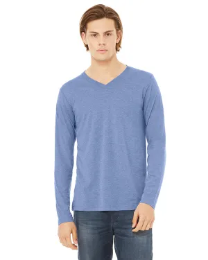 Smart Layer Stylish Wearable Bella   Canvas 3425 Unisex Jersey Long-Sleeve V-Neck T-Shirt