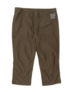 EDDIE BAUER Womens Slightly Curvy Bermuda Shorts US 10 Large W36 Khaki Weekend Outfit