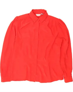 Versatile Styling ASHLEY HILL Womens Shirt Blouse US 12 Large Red Polyester