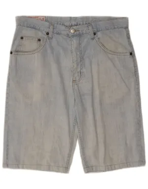 picnic wear Easy Movement Fit RIFLE Mens Denim Shorts W32 Medium Blue