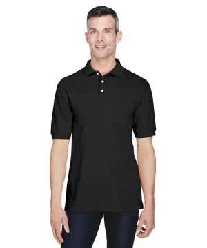 Timeless Layers M265P - Harriton Mens 5.6 oz. Easy Blend? Polo with Pocket