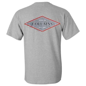 Versatile and Stylish Weekend Essential Col-Diamond T-Shirt Gray