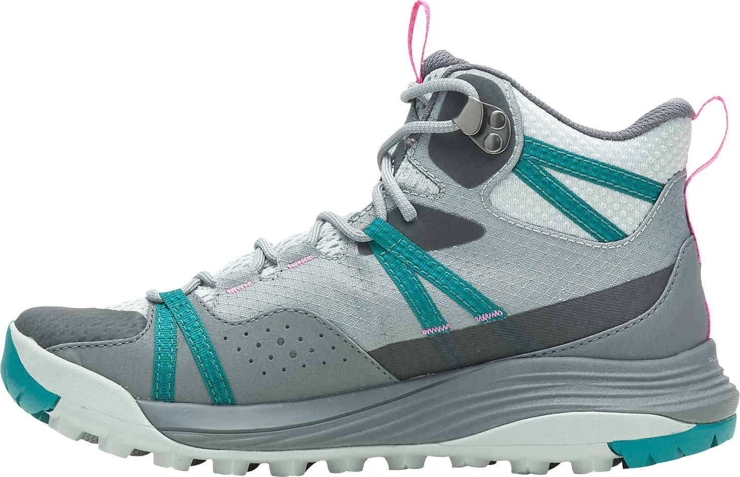 Edge Support Rock Climbing Fit Merrell Siren 4 Mid GORE-TEX Womens Walking Boots - Grey
