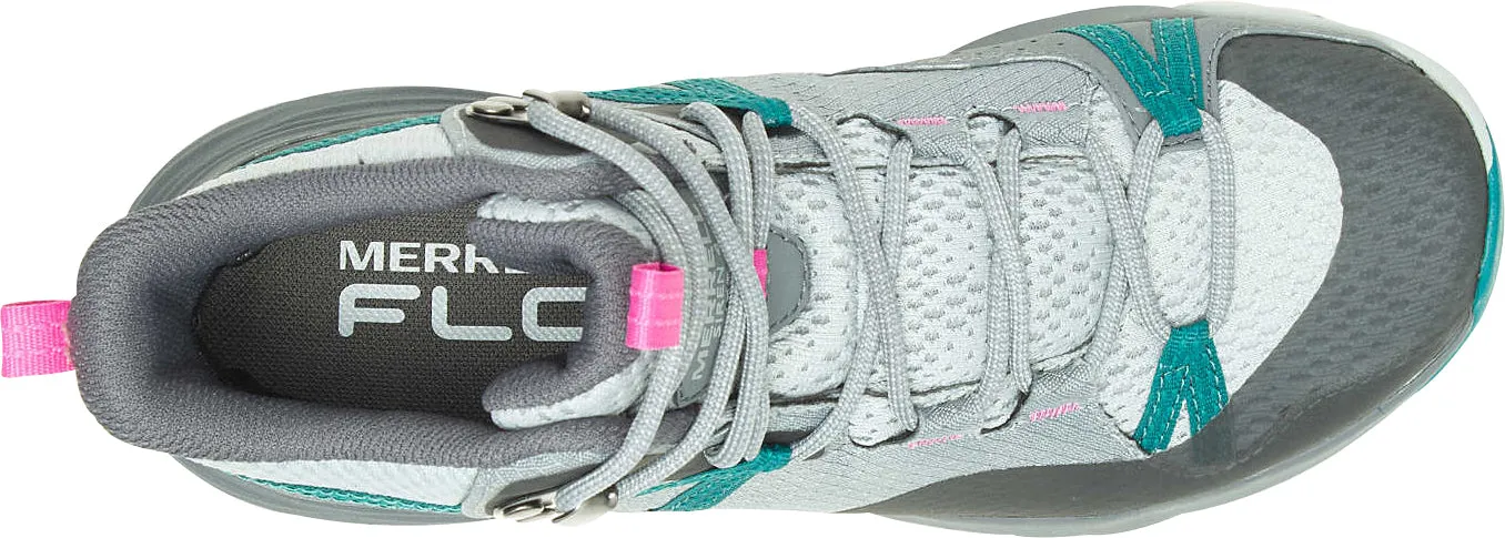 dust resistant Outdoor Adventure Support Merrell Siren 4 Mid GORE-TEX Womens Walking Boots - Grey