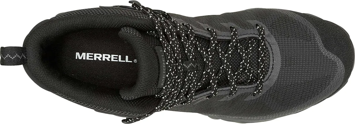 Outdoor Trekking Comfort Trail Zone Merrell Speed Eco Mid Waterproof Mens Walking Boots - Black