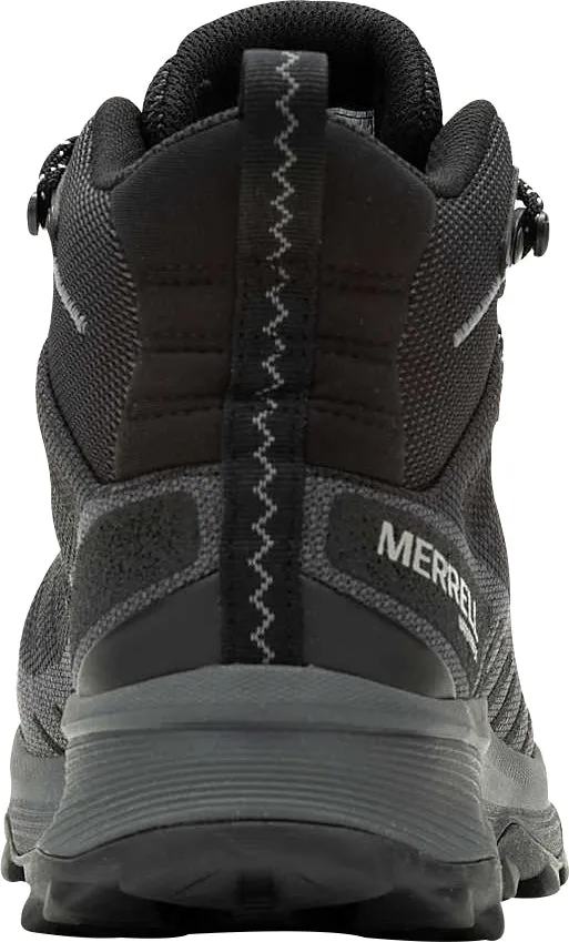 Outdoor Step Ultimate Comfort Merrell Speed Eco Mid Waterproof Mens Walking Boots - Black