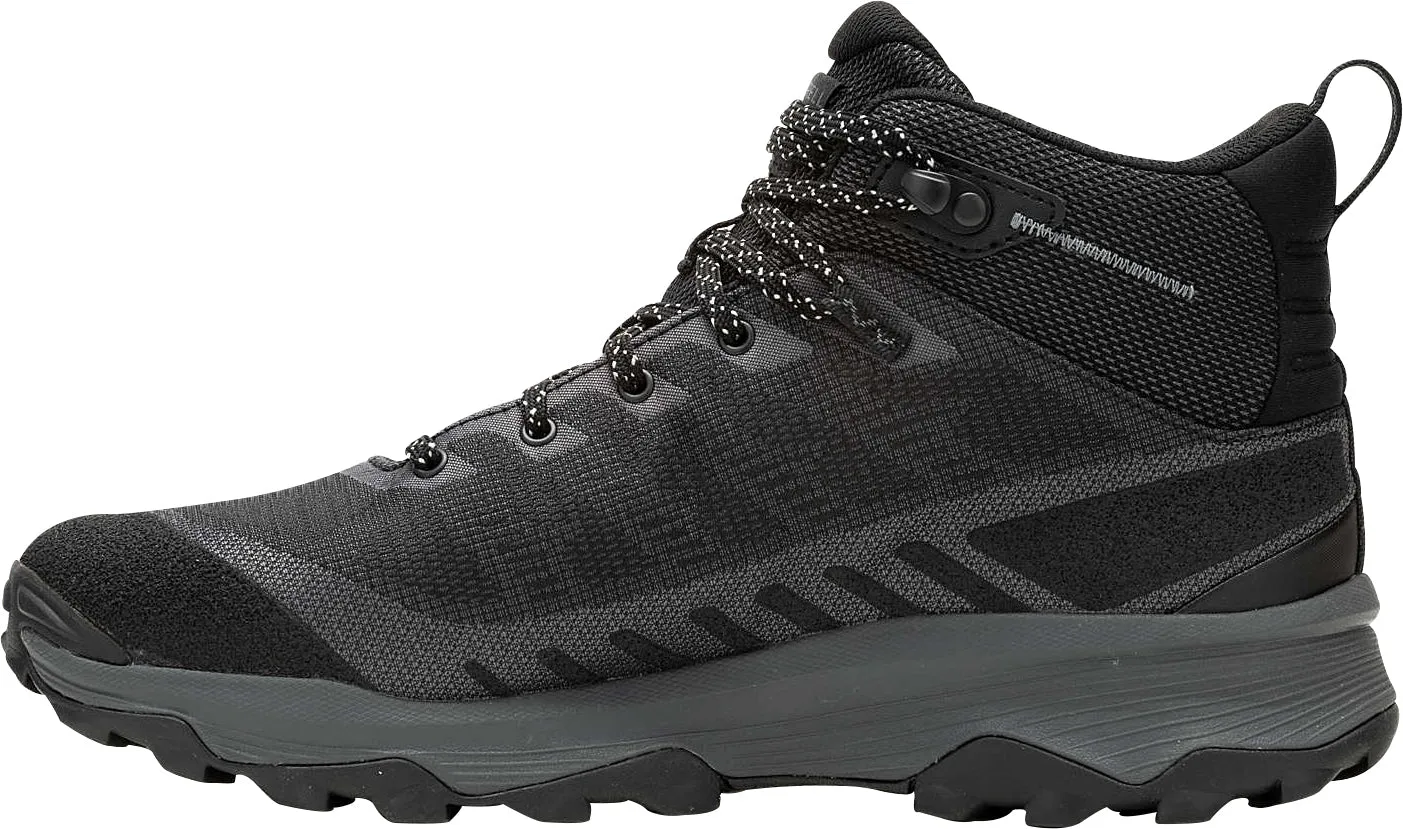 Merrell Speed Eco Mid Waterproof Mens Walking Boots - Black Outdoor Step