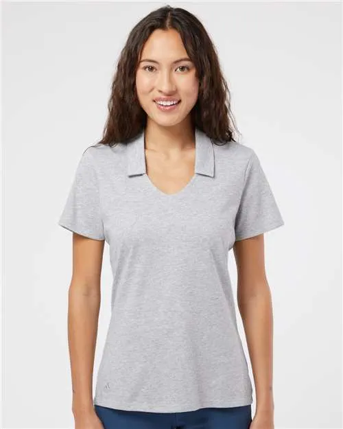 Adidas A323 Women's Cotton Blend Polo Layering Essential Weekend Ready
