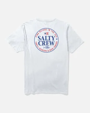 America Legend Tee - White Recycled Polyester Blend Chilly Comfort Wear