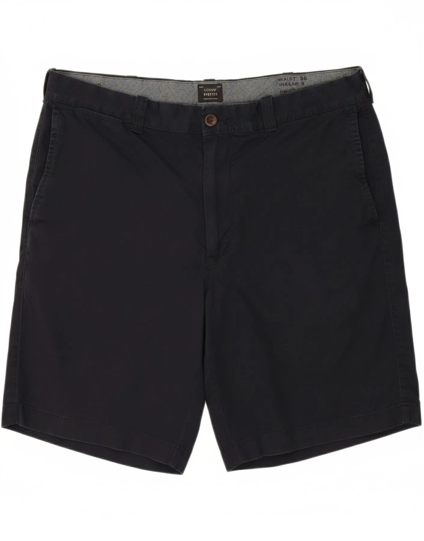 Wide Leg Opening J. CREW Mens Chino Shorts W36 Large  Navy Blue Cotton