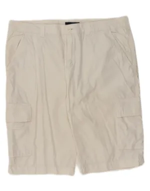 All Purpose Fit SASCH Mens Cargo Shorts IT 50 Large W36  White Cotton