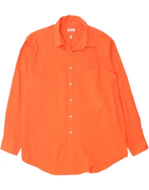 IZOD Mens Classic Fit Shirt Size 17 1/2 XL Orange Cotton Seamless construction