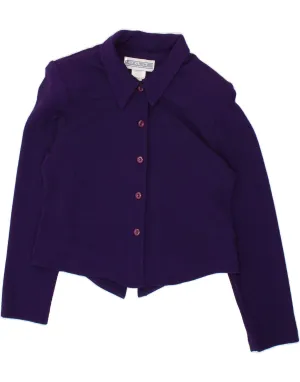 Double Stitched Hems Durable Fabric JESSICA HOWARD Womens Shirt Blouse US 10 Large Purple Polyester