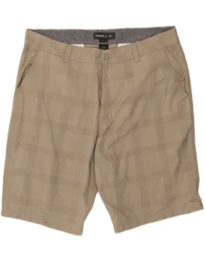 snowboard clothing O'NEILL Mens Chino Shorts W38 XL  Grey Check Polyester