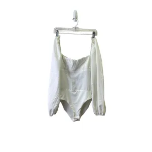 soft fabric bodysuit wedding bodysuit Bodysuit By Princess Polly In White, Size:S