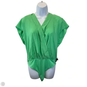 Bodysuit By Express In Green, Size: L office chic bodysuit