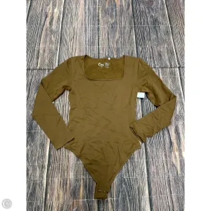Bodysuit By Zyia In Brown, Size: M gold bodysuit girls bodysuit