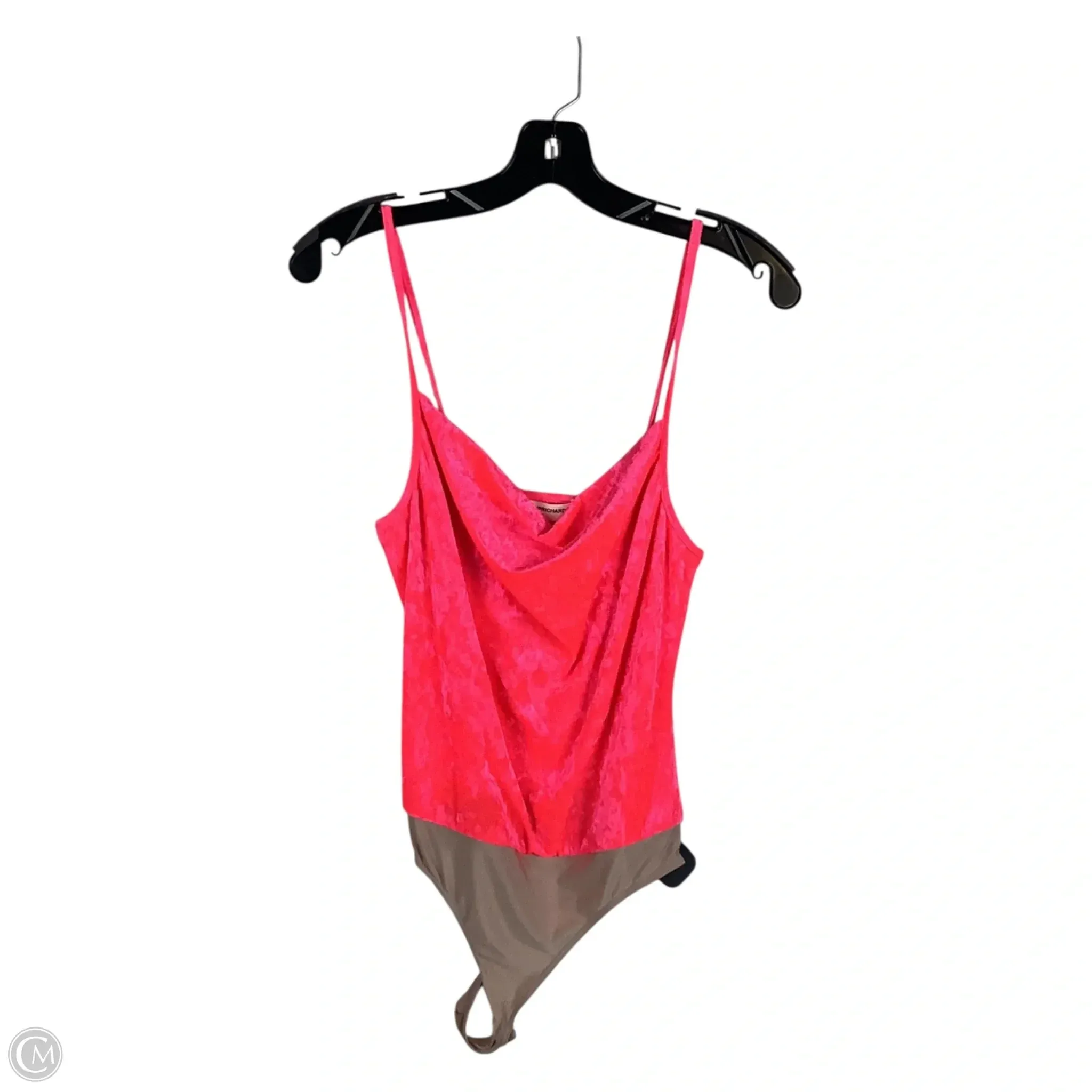 Bodysuit By Amanda Uprichard In Pink, Size: S silver bodysuit