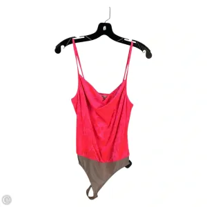 Bodysuit By Amanda Uprichard In Pink, Size: S silver bodysuit