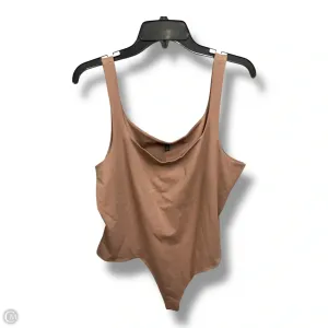 nylon bodysuit Bodysuit By Banana Republic In Tan, Size: Xl