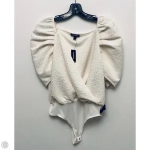 embroidered bodysuit Bodysuit By Express In White, Size: S