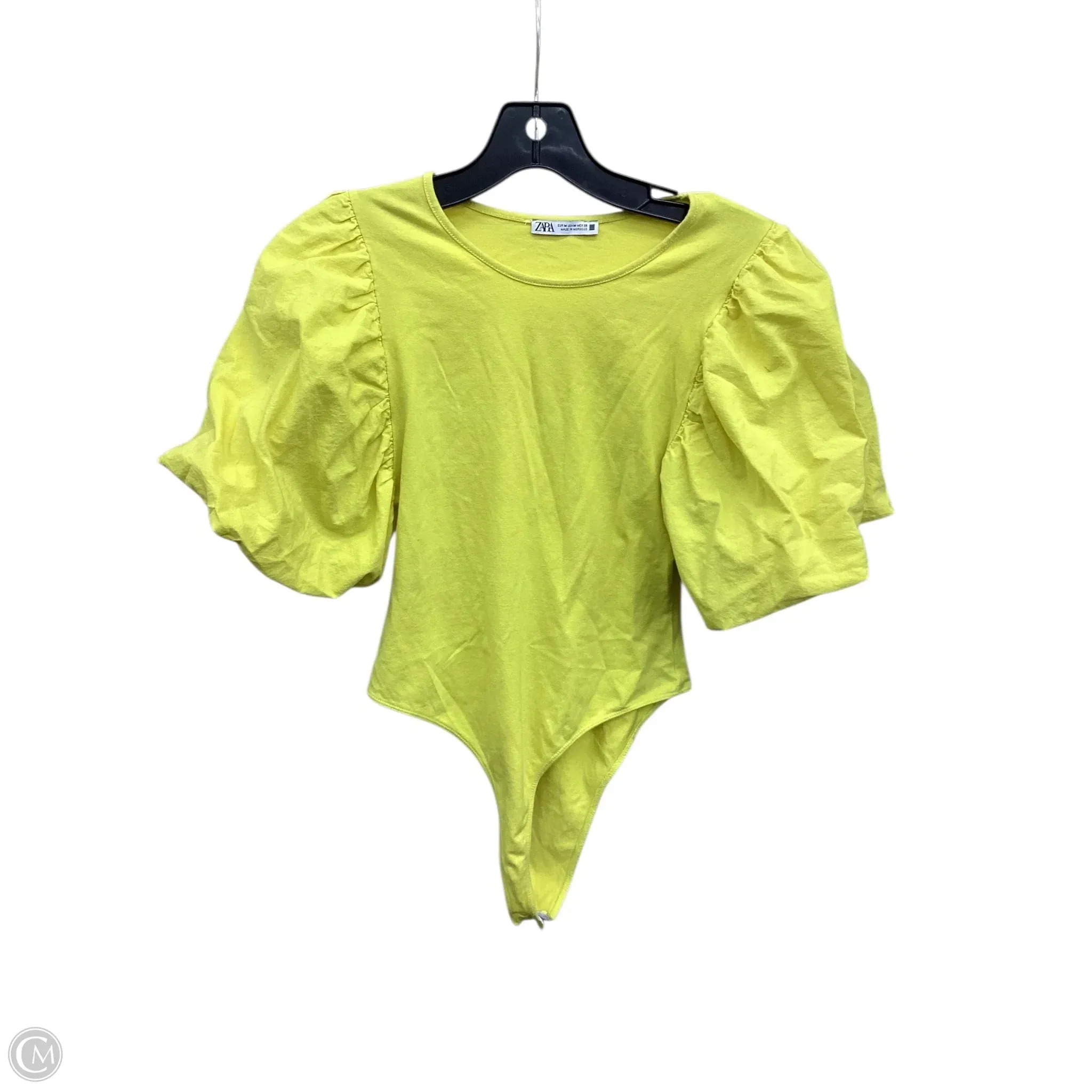 formal bodysuit Bodysuit By Zara In Yellow, Size: M