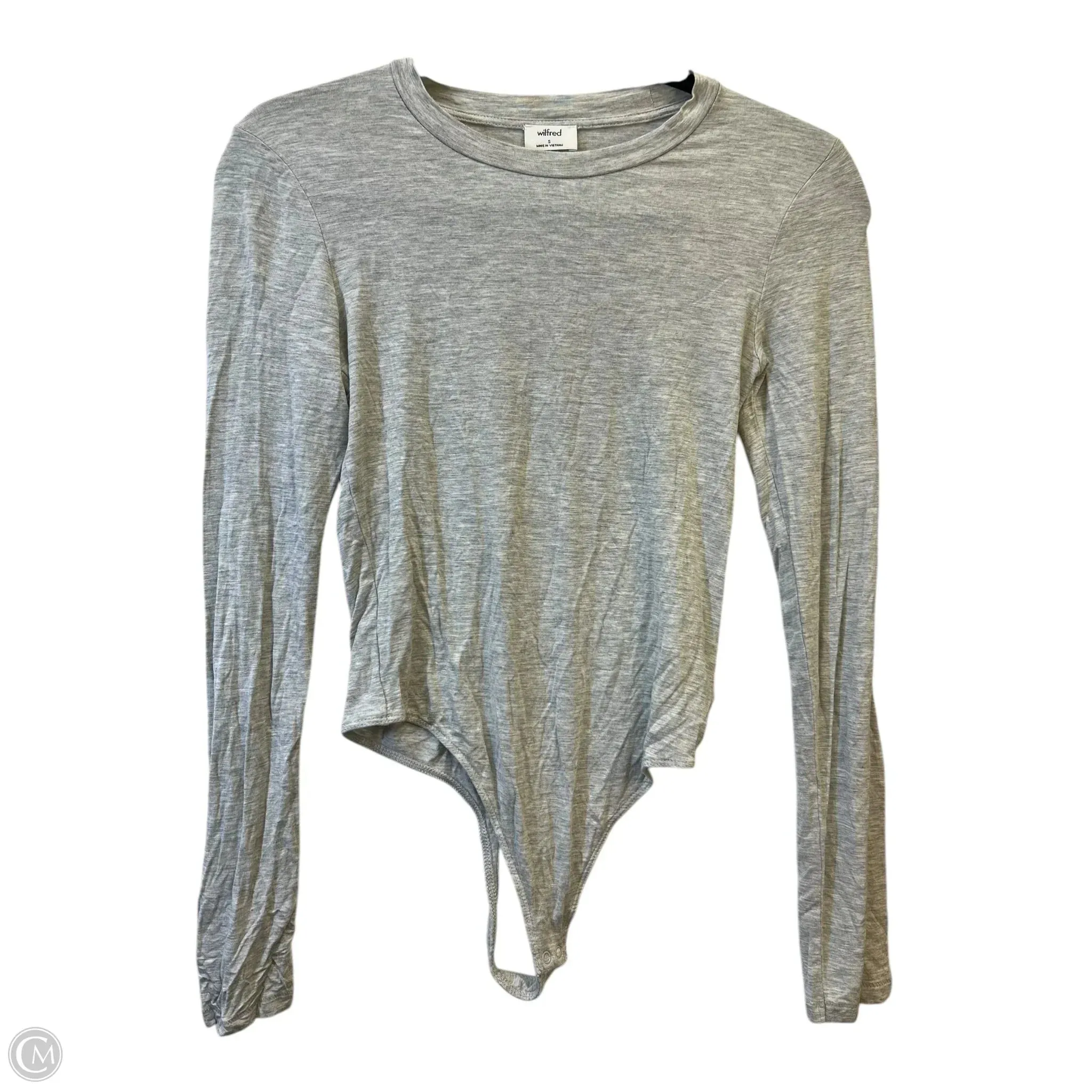 Bodysuit Designer By Wilfred In Grey, Size: S model style bodysuit city chic bodysuit