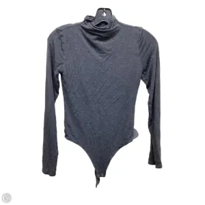Bodysuit By Express In Grey, Size: Xs long sleeve bodysuit