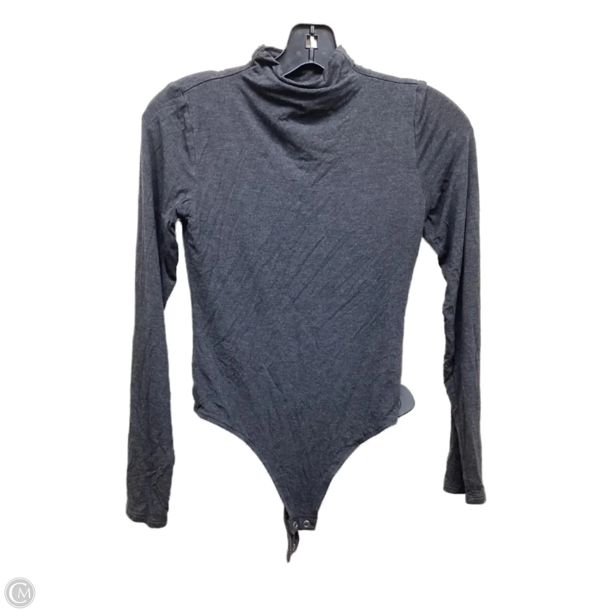 Bodysuit By Express In Grey, Size: Xs long sleeve bodysuit
