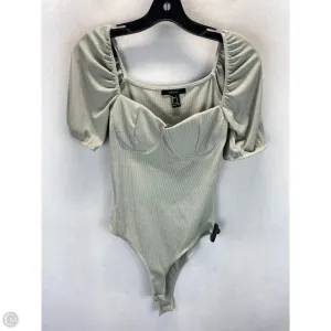 Bodysuit By Forever 21 In Grey, Size: S mom bodysuit affordable bodysuit