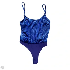 Bodysuit By Lovers & Friends In Blue, Size: Xxs ribbed bodysuit