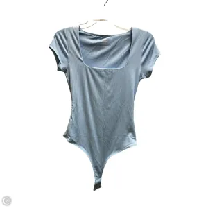 beige bodysuit basic bodysuit Bodysuit By Clothes Mentor In Blue, Size: M