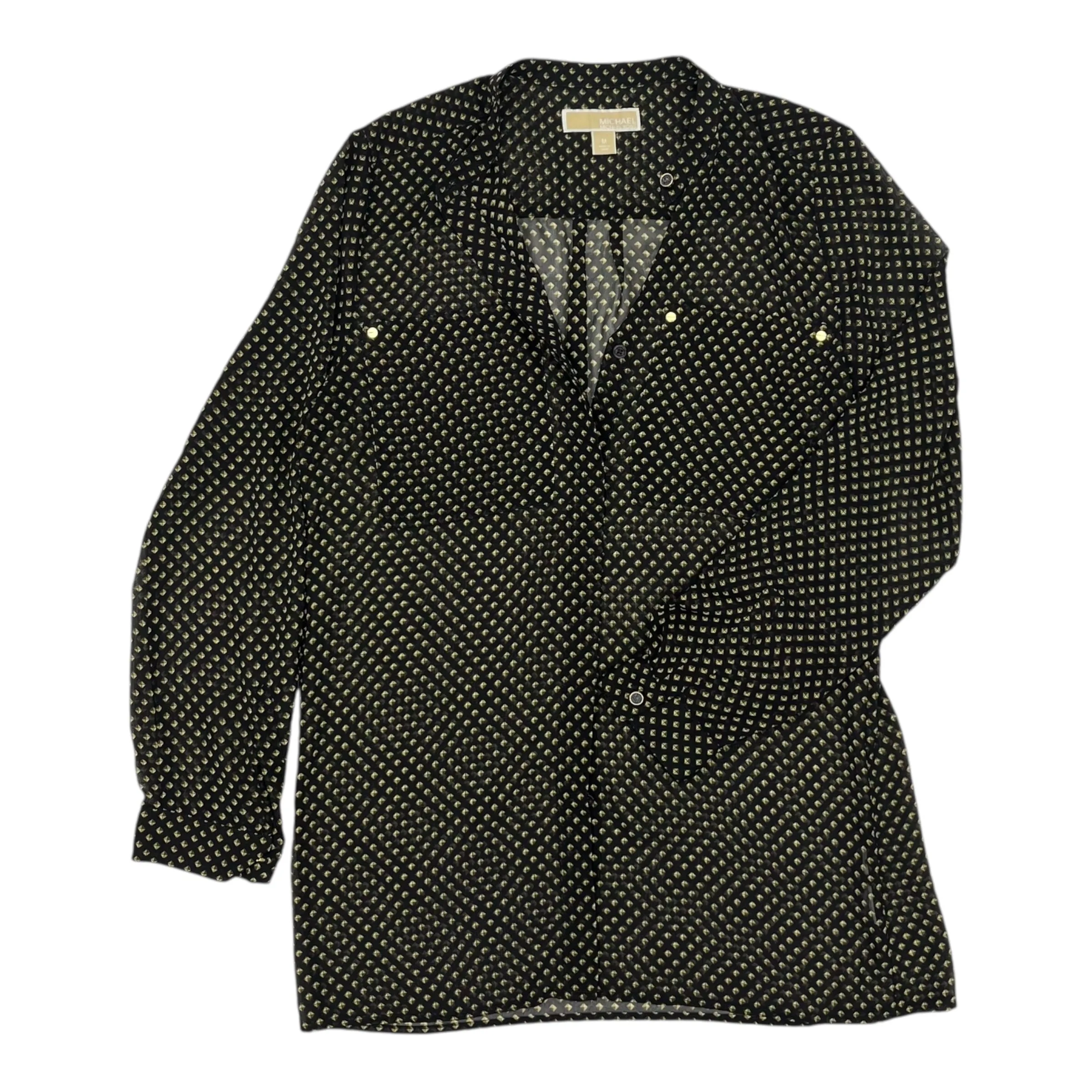BEST SELL LS Designer By Michael Kors In Black, Size:M intimate bodysuit wool bodysuit