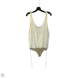 Bodysuit By Free People In Cream, Size: S plus size bodysuit v neck bodysuit
