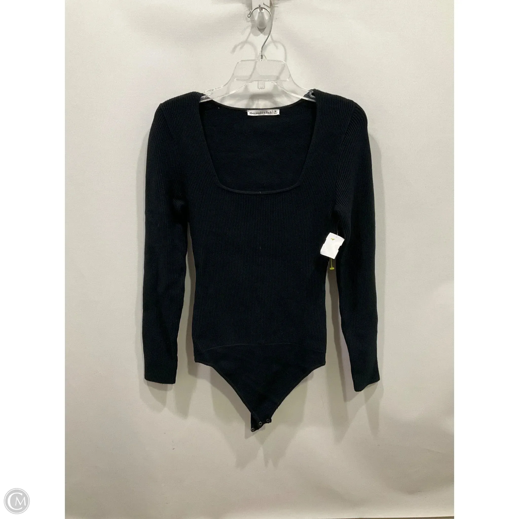 Bodysuit By Abercrombie And Fitch In Black, Size: M minimal bodysuit