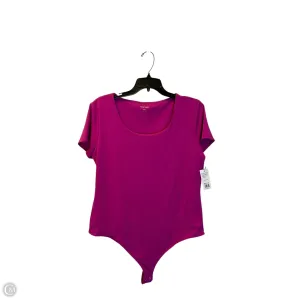 long torso bodysuit Bodysuit By Nine West In Pink, Size: Xxl